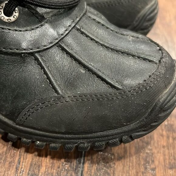 UGG Adirondack II Black Grey Gray Waterproof Leather Snow Boots Size US 5 GUC - Picture 7 of 11